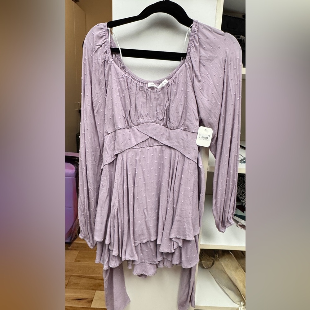 Lavender Long Sleeve Dress/shirt